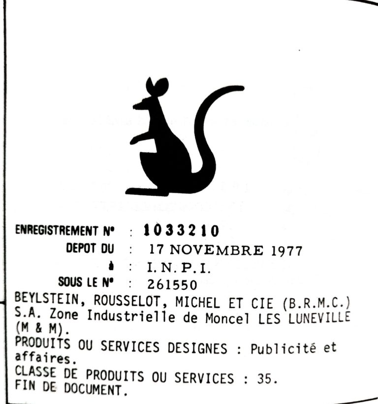 Les animaux et les marques des kangourous dans ces anciens logos Le